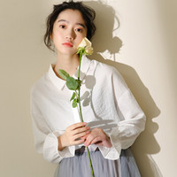 YUZHAOLIN 俞兆林 秋季系列 女装小清新灯笼袖上衣休闲百搭长袖衬衫 YWCS187212