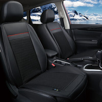布雷什(BOLISH)汽车坐垫夏季车载通风制冷座垫凉垫朗逸科鲁兹科沃兹车座套汽车座垫单片豪华风机黑色厂家直发