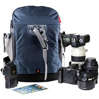 吉尼佛（jenova）31116相机包尼康D810 佳能5D3专业数码相机包 双肩背包 深蓝色