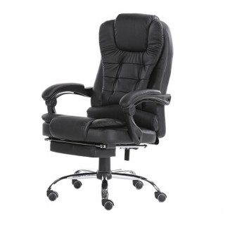 奈高电脑椅老板椅午休椅办公椅职员椅可躺升降座椅人体工学椅-黑色