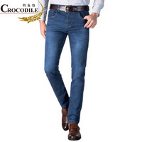 鳄鱼恤（CROCODILE）牛仔裤 男士修身弹力小脚牛仔长裤 N009 浅蓝色 31