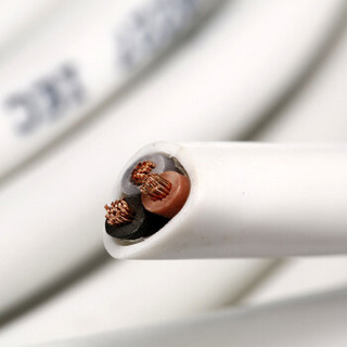 金山（JINSHAN)国标阻燃铜芯护套线 软护套线 电线 电缆 ZR-RVV3*1.5白100米/盘