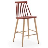 百思宜  温莎椅现代简约工业风高脚凳 酒吧椅吧台椅子吧台凳创意桌椅  咖啡色