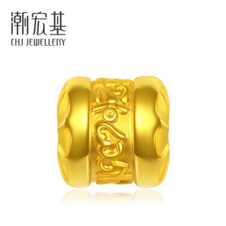 潮宏基 CHJ JEWELLERY 六字真言 黄金转运珠定价足金 XPG30003274