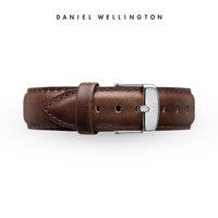 丹尼尔惠灵顿（DanielWellington）DW原装表带19mm皮带银色针扣男款DW00200090（适用于38mm表盘系列）