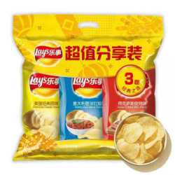 Lay's 乐事 超值分享装 70g*3包 *8件