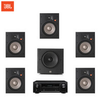 JBL 杰宝 Studio2 8iw 5.1 音响 音箱 吸顶音响 嵌入音响 吸顶喇叭 家庭影院 客厅音响 HIFI音响