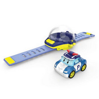 银辉玩具变形警车珀利儿童玩具电动遥控车汽车玩具手表玩具--珀利迷你表带遥控车SLVC833120CD00101
