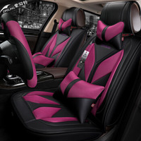 紫风铃汽车坐垫全包汽车座垫四季通用英朗卡罗拉英朗途观L自由光翼虎昂科威速腾迈腾帝豪Z15 紫罗兰-豪华版