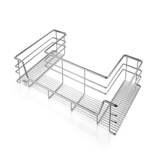 欧琳（OULIN）OL-LUL314 水槽下柜U型拉篮 厨柜置物架挂件收纳篮 900柜体 静音阻尼导轨