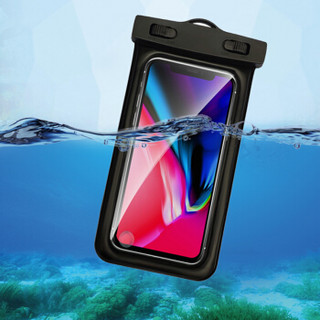 加加林 手机防水袋 潜水带气囊 手机游泳防水袋 黑色