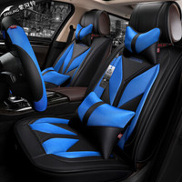 紫风铃汽车坐垫全包汽车座垫四季通用英朗卡罗拉英朗途观L自由光翼虎昂科威速腾迈腾帝豪Z15 魅力蓝-豪华版