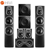 HiVi 惠威 D60HT+Sub10G音响 家庭影院套装5.2声道落地式HIFI高保真电视音箱组合 需搭配功放 全国免费安装