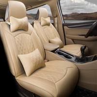 布雷什(BOLISH)七座四季通用专车订制汽车坐垫全包围夏季凉垫汽车座垫五菱宏光科帕奇座套车内饰品豪华款米色