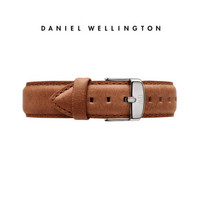 丹尼尔惠灵顿（DanielWellington）DW原装表带18mm皮带银色针扣女款DW00200128（适用于36mm表盘系列）