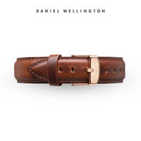 丹尼尔惠灵顿 DanielWellington DW原装表带17mm皮质表带金色针扣女款DW00200091（适用于34mm表盘系列）