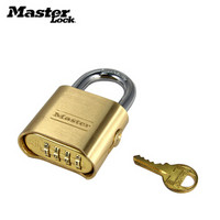 玛斯特Master Lock黄铜挂锁户外4轮密码大门锁储物柜子锁头176KAMCN