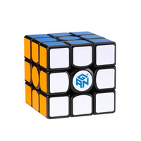 GAN356AIR三阶魔方(黑色普亮贴纸版)专业速拧竞技比赛专用顺滑儿童益智玩具儿童节礼物初学版玩具套装