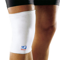 LP 601针织户外运动护膝透气薄款防寒膝关节护具 L 两只装