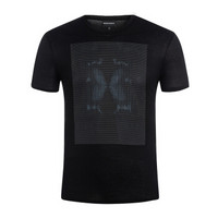 EMPORIO ARMANI/ 阿玛尼奢侈品男士图案印花针织T恤6Z1T6T-1JQ3Z BLACK-0999 XS