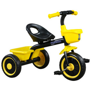 飞鸽（PIGEON）儿童三轮车1-2-3-5岁宝宝脚踏车小孩婴幼儿手推车玩具车宝宝自行车童车  黑黄色