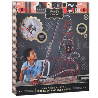 FAO 手工制作轨道电动积木拼装玩具儿童玩具男孩女孩益智积木-手工装配过山车套装TSFC6000085