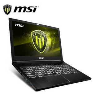 微星（MSI）WS63/ 15.6英寸移动工作站 i7-8750H+HM370/16G*2/128G+1T/P2000 4GB/FHD/WIN10/3Y