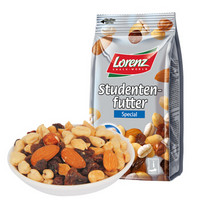 德国进口 劳仑兹（Lorenz）缤纷每日混合坚果(烤花生仁、榛子仁、扁桃仁、酸奶油味小麦粒、提子干)175g
