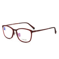 蔡司眼镜（Zeiss Eyewear）男女款 全框红色镜框眼镜框眼镜架 ZS-80001-F032 54MM