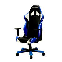 迪锐克斯 （DXRACER） V07 电脑椅子 可转办公椅 人体工学椅 电竞椅 黑白蓝游戏椅子