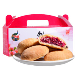 香冠 玫瑰鲜花饼礼盒 经典原味 50g*10枚500g礼盒