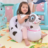 倍护婴 儿童动物充气沙发餐椅子便携安全浴凳婴儿游泳戏水玩具坐椅