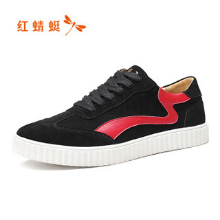 RED DRAGONFLY 红蜻蜓 休闲低帮时尚韩版运动板鞋 WTA84661/62/63 黑色 40