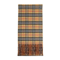 BURBERRY 博柏利 男女通用款Vintage系列羊绒双面两用格纹围巾 40604231