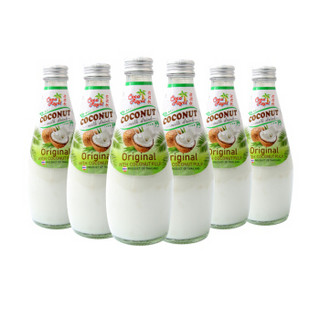 泰国原装进口 可可优（Coco Royal）原味椰子果肉椰汁饮料290ml*6瓶装