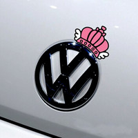 车动力 汽车装饰贴可爱小皇冠礼帽公主绅士时尚反光车贴