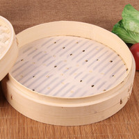 BAIJIE 拜杰 蒸笼纸家用一次性包子馒头点心垫纸 烘焙纸带孔蒸笼纸100张30cm CP-155