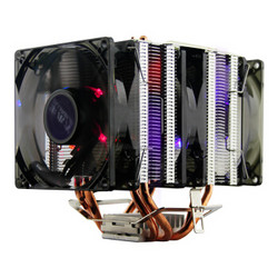 BUBALUS 大水牛 T8 CPU风冷散热器（4铜导热管/3LED风扇/智能温控）