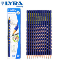 LYRA 艺雅 德国艺雅洞洞铅笔2B儿童三角形铅笔小学生用12支盒装1760102