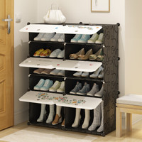 蔻丝 ColesHome 简易鞋架多层防尘小鞋柜简约塑料组装收纳置物架