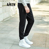 Aiken爱肯森马旗下品牌2018秋冬季男装针织长裤AK118171204黑色M