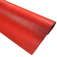 爱柯部落 耐高压5000v 绝缘垫 橡胶垫 配电房用绝缘 耐磨 耐压 防滑 红色 1mx10mx3mm