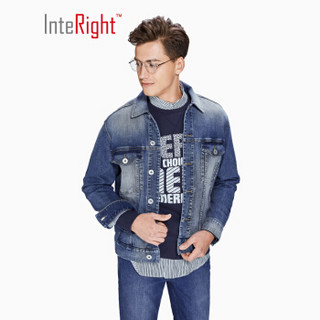 InteRight 牛仔夹克男 休闲百搭时尚新品