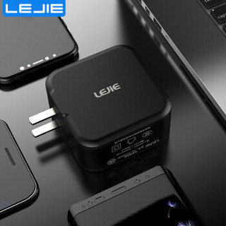 乐接LEJIE 苹果安卓手机充电器 4.8A多口USB插头充电头 支持iphone/华为/三星/小米6双口快充 黑 PA-044800B