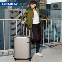 Samsonite 新秀丽 拉杆箱Evoa系列DC0 男女学生旅行箱行李箱 密码登机箱 20英寸拉丝银