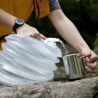 路客 AceCamp  户外压缩桶自驾野营装备可折叠水桶伸缩储水桶 食品级PE材料纯净水桶 15L 1734