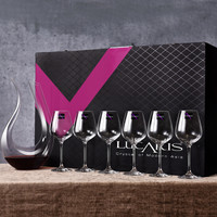Lucaris泰国进口水晶玻璃红酒杯高脚杯葡萄酒杯醒酒器礼盒套装