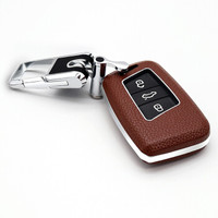 赛邦（SAIBON）大众钥匙包 途观L 途安L 进口途欢 高尔夫6 嘉旅 凌渡 汽车专用真皮钥匙包