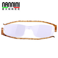 纳尼尼 意大利便携超轻折叠老花眼镜女士高端老花镜男款正品牌高清中老年