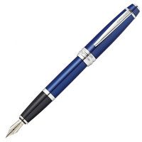 高仕（CROSS）钢笔 BAILY/佰利系列书法练字墨水笔 蓝色 AT0456-12MS 0.7mm